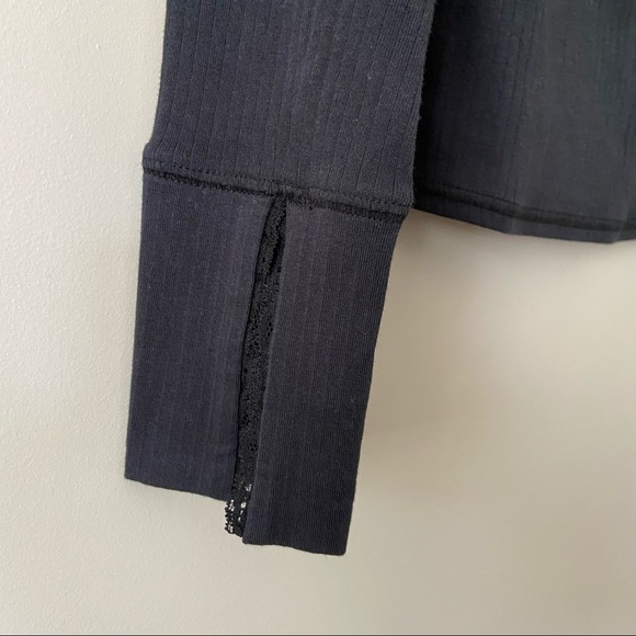 NWT-Free People Lace Layering Long Sleeve Top - Picture 9 of 11